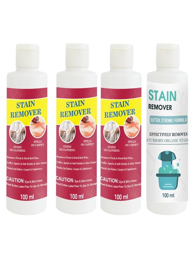 TOOVUS Stain Remover Combo Pack of Red (Pack of 3) and Doll Stain Remover | Multi-Surface Cleaning Solution for Clothes, Fabrics, Upholstery (100 g Each) - Image 1